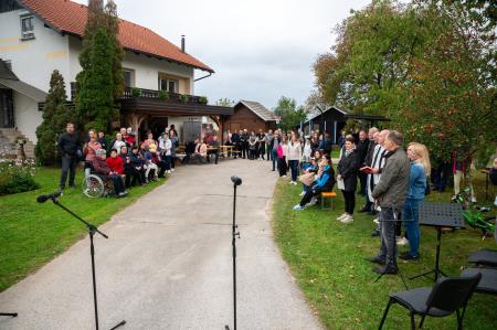 Otvoritev kanalizacije in vodovoda Vavpča vas Trata 9, foto Uroš Novina